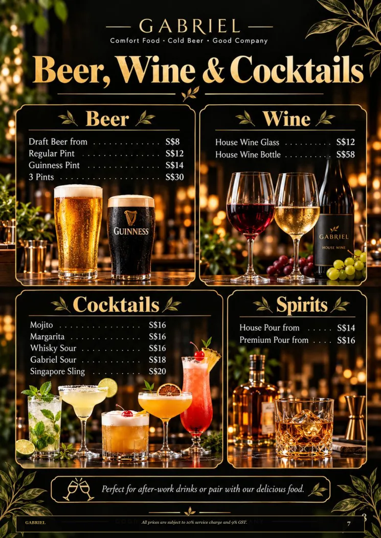 Gabriel proposed menu page 7